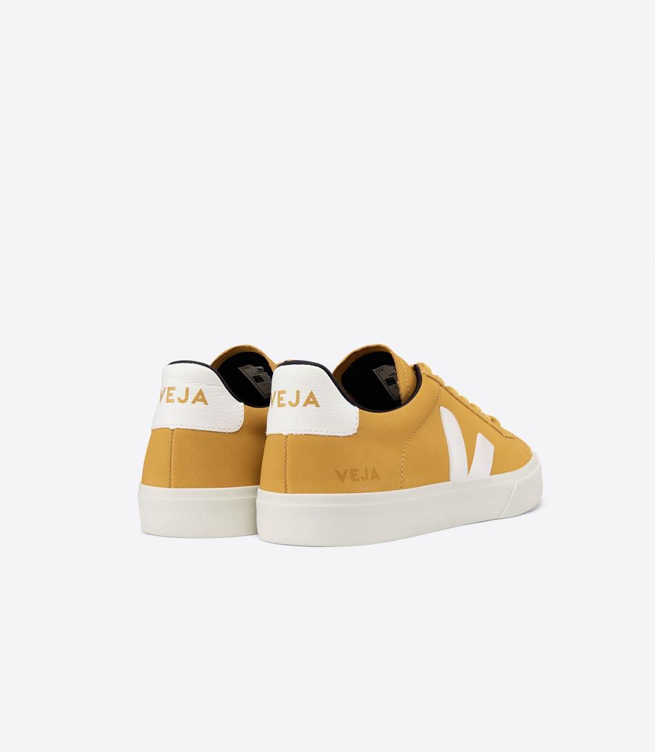 Adults Veja Campo Nubuck Moutarde Outlet Blancas | ESNZX28132